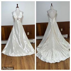 Beautiful Custom Silk Wedding Gown!
